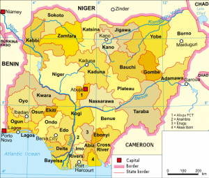 Nigeria-karte-politisch_english